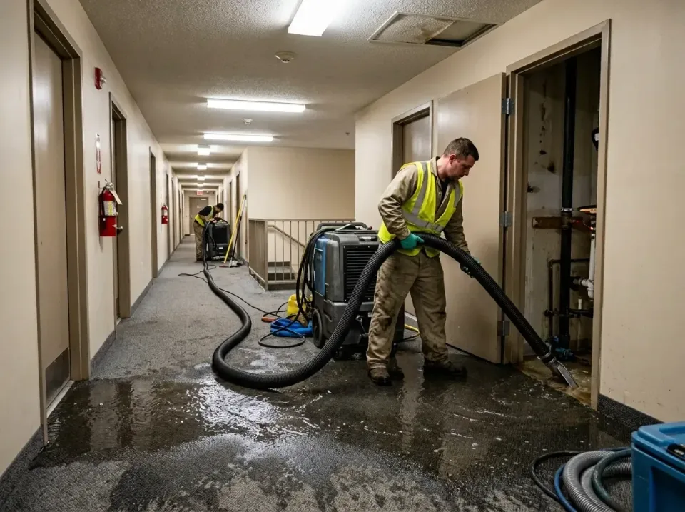 multi-unit-apartment-hallway-f-005 — frequently asked questions, Emergency Burst Pipe Water Extraction & Removal in Griffith…